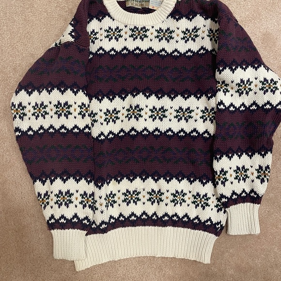 Denver Hays Vintage Knit Sweater Men’s Medium - Made in Hong Kong - Picture 4 of 8